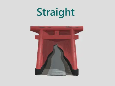 thousand Torii Road set 3D model