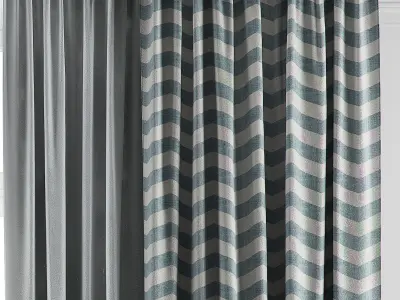 Curtain Set 12 3D model