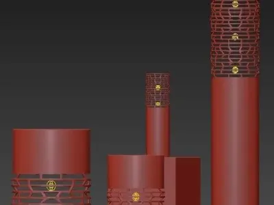Pvc Pipe Lamp Lamp 3D model