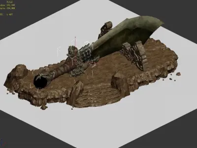Mountain Building - Warlords 3D model