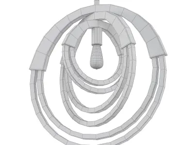 NDEBELE circular pendant light 3D model