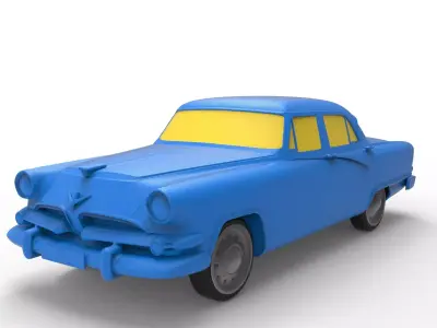 Dodge Coronet 1955 Classic Car 3D print model