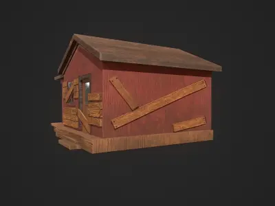 Old forest House 3D model