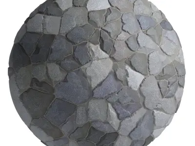 Ston Wall Material 3- By 3 color Pbr By Sbsar 4k Texture