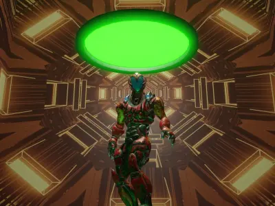 Cyber Venom Low-poly 3D model