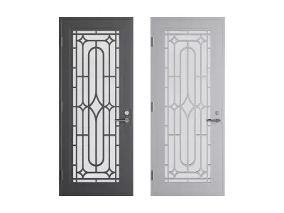 Modern entrance door 12 3D model