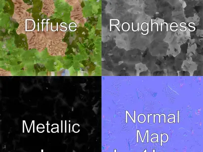 Floating Eco Island with Autonomous Ecosystem Model Low-poly 3D model