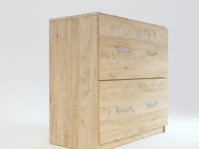 Wooden Cabinet 6 3D model