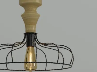 Hanging lamp LOFT HOUSE P-80 3D model