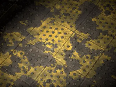 PBR Material -Tactile Paving Texture
