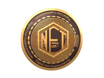NFT Coin v1 001 Low-poly 3D model