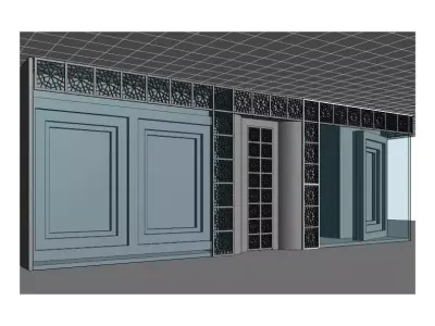 shopfront storefront Low-poly 3D model
