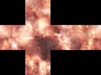 24 original Cubemaps 6k Cloudy space starfield Low-poly 3D model