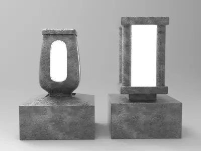 grave light Free 3D model