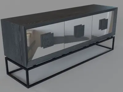 Etna 66 Wide Sideboard 3D model