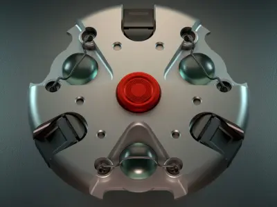 Landmine Low-poly 3D model