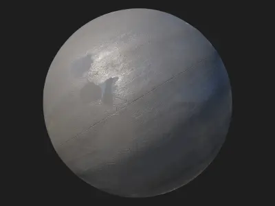 Wet damaged road texture 3D model