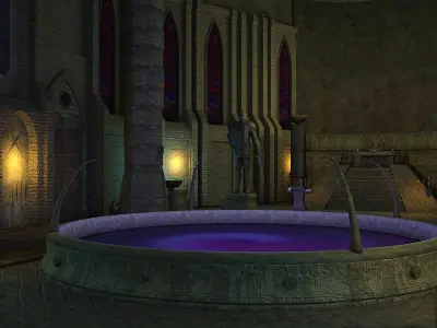 Temple CS Low-poly 3D model