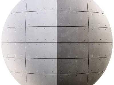 Concrete Plate Wall 01 - Seamless Texture