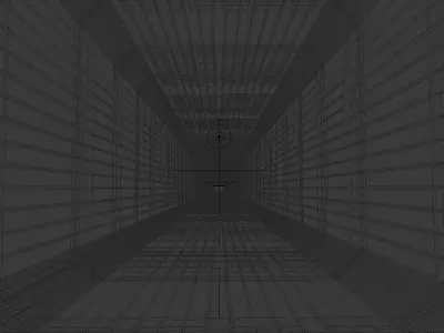 sci fi tunnel 3d model 3D model
