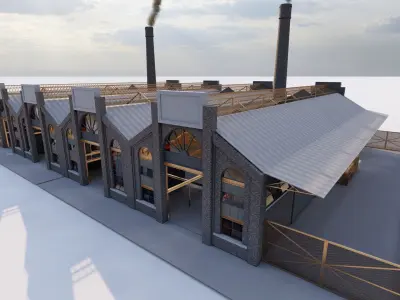 Warehouse-Warehouse Building 3D model