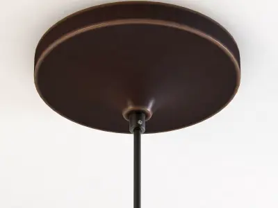 Pottery Barn paxton glass single pendant 3D model