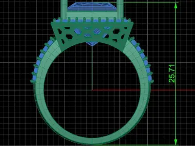 Jewelry ring 192 3D print model purchase