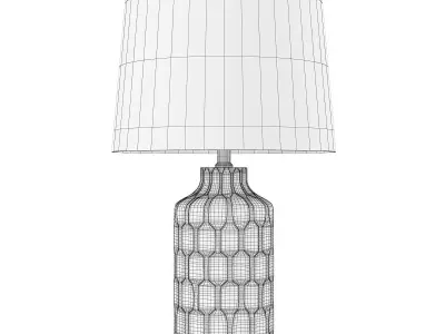  Carson Carrington Utena  Ivory Table Lamp Low-poly 3D model