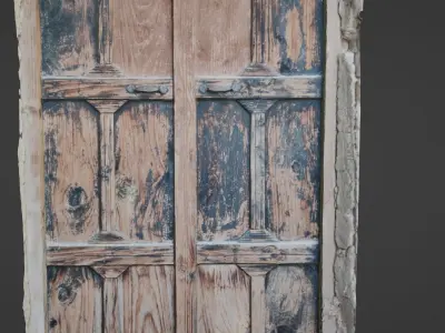 door scan Low-poly 3D model