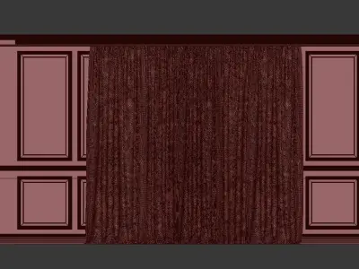 Curtain Set 258 3D model