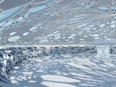  Futuristic Architectural Dome Interior 