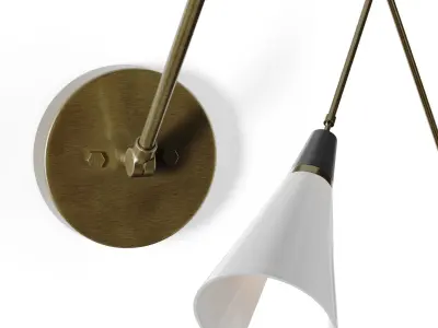 Style Circle Wall Lamp 3D model