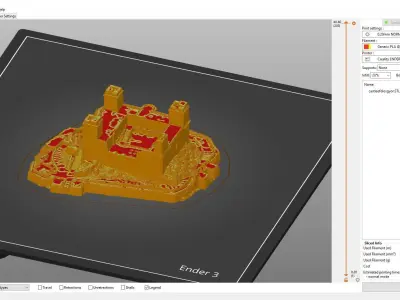 Castle of Diosgyor 3D print model