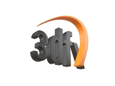 3dfx Logo v1 001 Free low-poly 3D model