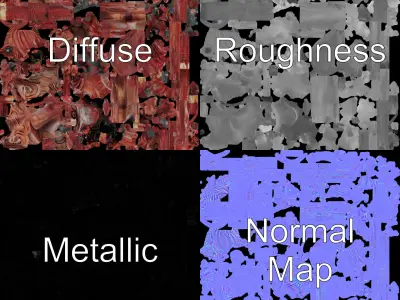 Tentacled Monster Model Pack for Game and Film Low-poly 3D model