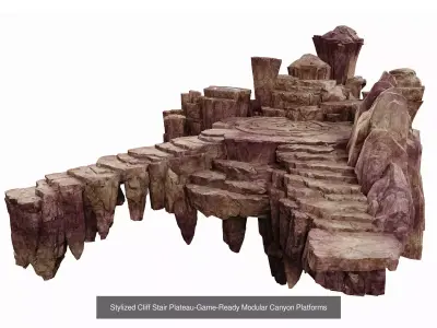 Stylized Fantasy Environment Pack - Modular Platforms  Pavilions