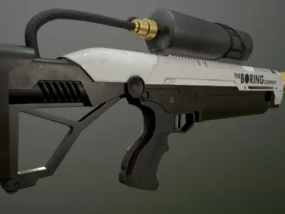 Flame Thrower  Low-poly 3D model