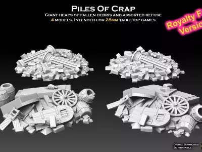 Piles Of Crap ROYALTY FREE VERSION 3D print model