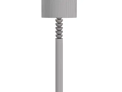 Lathe Floor Lamp 3D model
