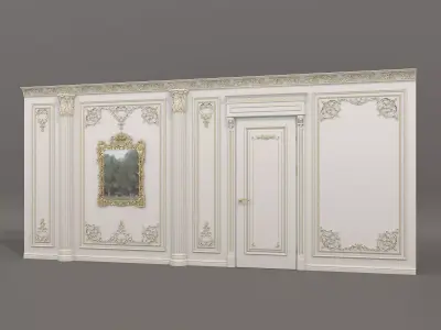 Wall Molding in Classic French style 53 3D model