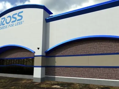 Ross Department Store - PBR Textured 3D Model Low-poly 3D model