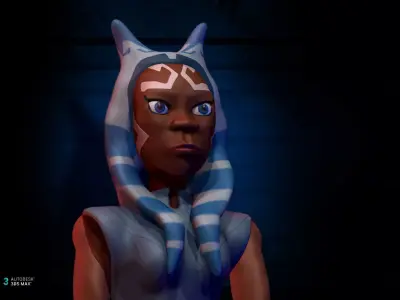 Ahsoka Tano  decorative trinket Zbrush 3D model