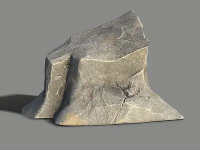 Mountain Rock 08 Low-poly 3D model