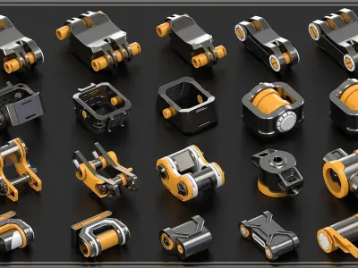 Hard Surface KitBash Vol 7 420 DETAILS 3D model