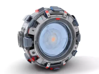 SciFi Energy Sphere Model Pack Low-poly 3D model
