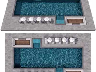 SWIMMING POOL NO77 A 3D model