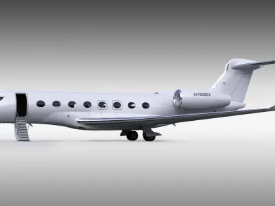  Private Jet Large White Gen 