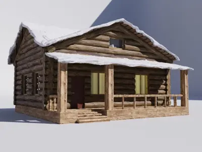 House in forest Free 3D model