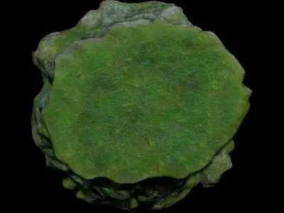 Rock Cliff V7 01 Low-poly 3D model