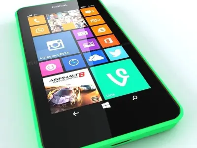  Nokia Lumia 630 Green 3D model